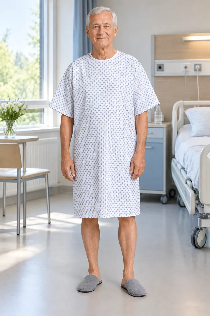HM023 LENIS Back-Tie Patient Gown
